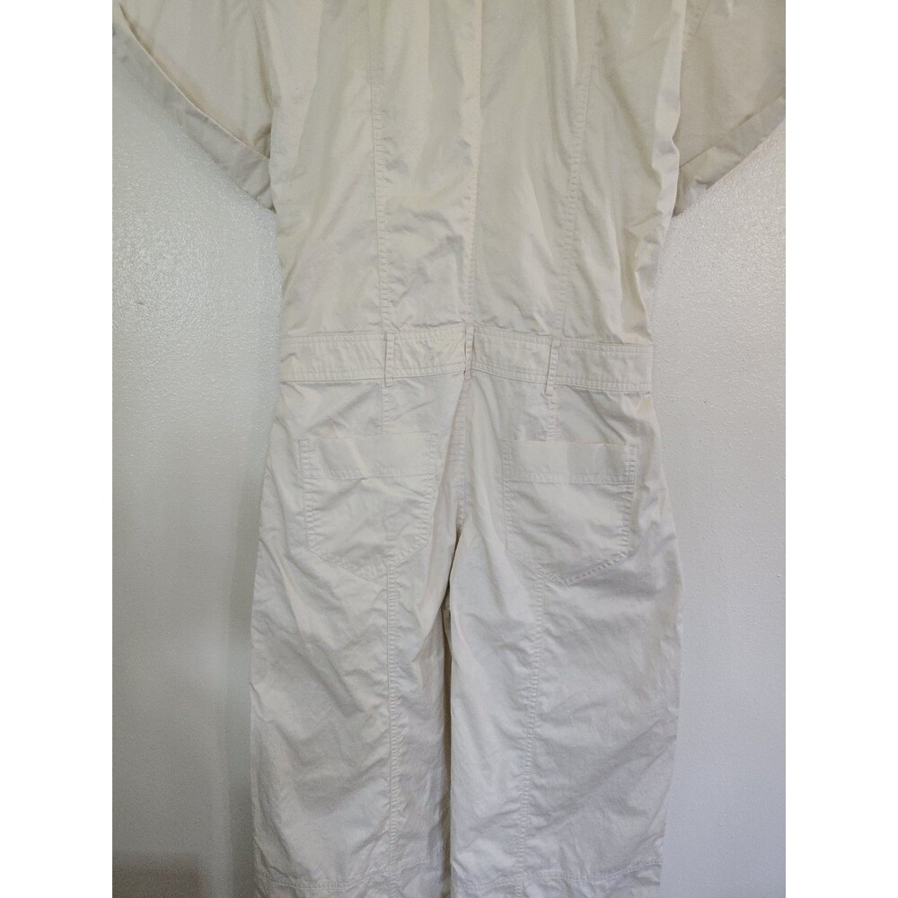 Zara Cream Short-Sleeve Utility Jumpsuit - Picture 8 of 12